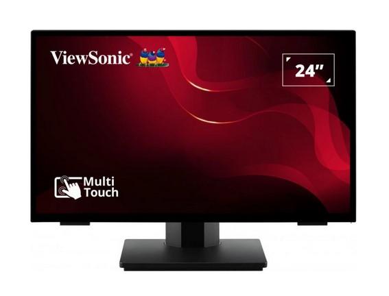 Монитор ViewSonic TD2465, 23.8" (60.45 cm) VA панел, FHD, 7 ms, 20 000 000:1, 250 cd/m2, DisplayPort, HDMI, VGA, USB Hub