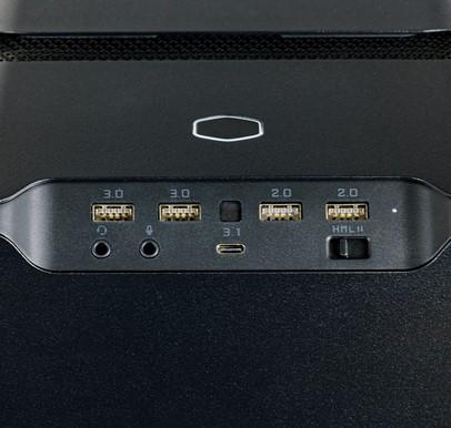 Кутия CoolerMaster Mastercase SL600M Black Edition, 1x USB 3.1 Type C, 2x USB 3.0, 2x USB 2.0, Mini ITX, Micro ATX, ATX, черна