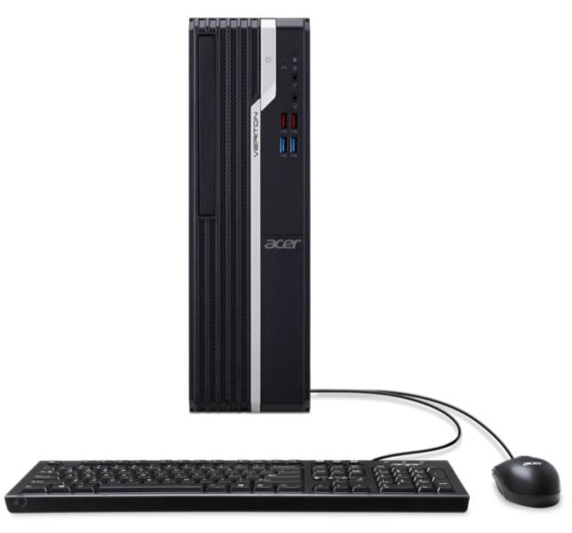 Настолен компютър Acer Veriton S2690G, Intel H610, Intel Core i3-12100 (up to 4.30GHz, 12MB), 8GB DDR4 3200MHz, 256GB SSD, DVD-RW, Intel UHD Graphics, Keyboard & Mouse USB, HDMI, DP,VGA, 4xUSB 3.2, 4xUSB 2.0, RJ-45, Free DOS