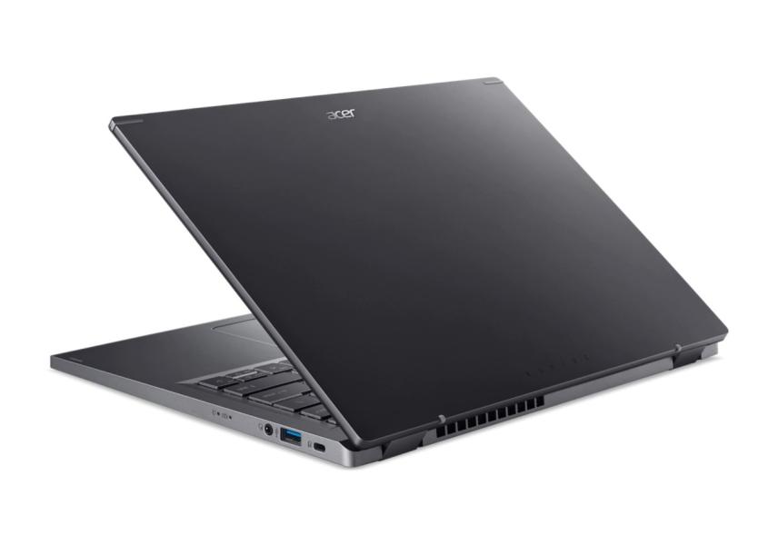 Лаптоп ACER NB ASPIRE 5 A514-56M-31VC, Intel Core i3-1315U (1.2 - 4.50 GHz, 10 MB cache), 14.0" (35.56 cm) FHD IPS, 8GB RAM, 512GB SSD, Steal Gray, Free DOS