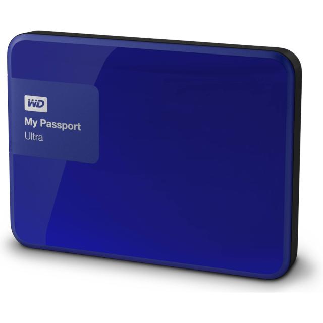 Твърд диск Western Digital My Passport Ultra 2,5" 1TB USB 3.0, Blue