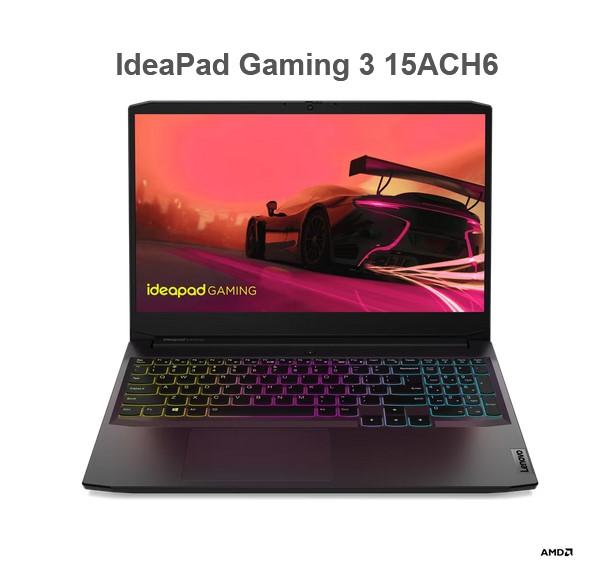Лаптоп Lenovo Gaming 3 15ACH6, AMD Ryzen 5 5500H (4C / 3.3 / 4.2GHz, 2MB, 8MB), 15.6" (39.62cm) FHD,  IPS 250nits Anti-glare, NVIDIA GeForce RTX 2050 4GB, 16GB DDR4, 512GB SSD M.2 2242 PCIe 4, Free DOS