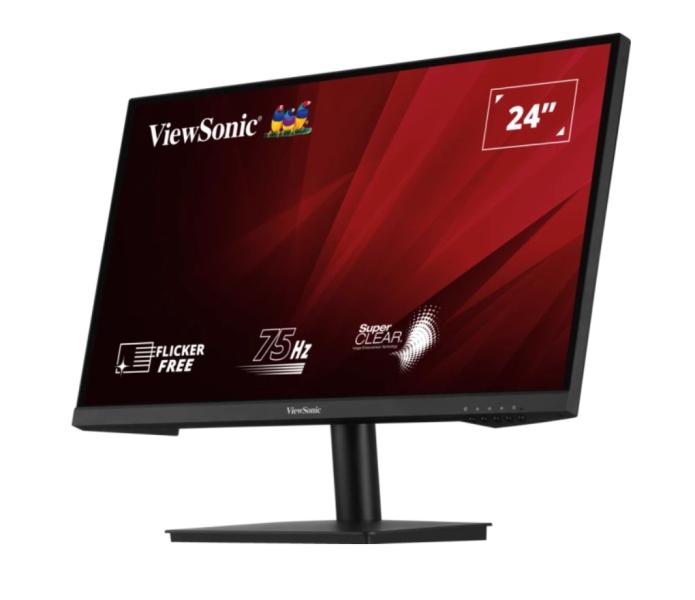 Монитор ViewSonic VA2406-H, 24" (60.96 cm) SuperClear VA LED панел, Full HD, 4ms, 50M:1, 250 cm/m2, HDMI, VGA