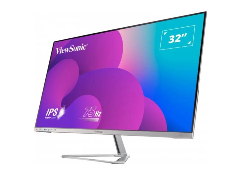 Монитор ViewSonic VX3276-MHD-2, 32" (81.28 cm), IPS панел, Full HD, 75Hz 4ms, 80000000:1, 250cd/m2, DP, HDMI, VGA