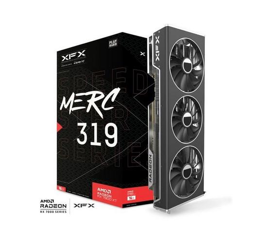 Видео карта AMD Radeon RX 7800 XT, 16GB, XFX Speedster MERC319 BLACK Edition, PCI-E 4.0, GDDR6, 256-bit, HDMI, DisplayPort