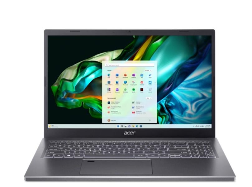 Лаптоп ACER NB Aspire 5 A515-58M-56WA, Intel Core i5-1335U 10C (1.3GHz up to 4.60GHz, 12MB),15.6'' (39.62 cm) FHD IPS, 16GB RAM, 512GB SSD, Free DOS