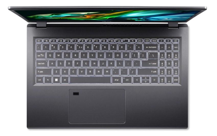 Лаптоп ACER NB Aspire 5 A515-58M-56WA, Intel Core i5-1335U 10C (1.3GHz up to 4.60GHz, 12MB),15.6'' (39.62 cm) FHD IPS, 16GB RAM, 512GB SSD, Free DOS