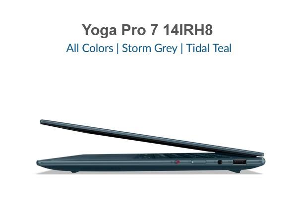 Лаптоп Lenovo Yoga Pro 7 14IRH8, Intel Core i5-13500H 1.9/4.7GHz, 14.5" (36.83cm) 2.5K Anti-Glare дисплей, 32GB LPDDR5, 512GB SSD NVMe, 1x Thunderbolt 4, Free DOS