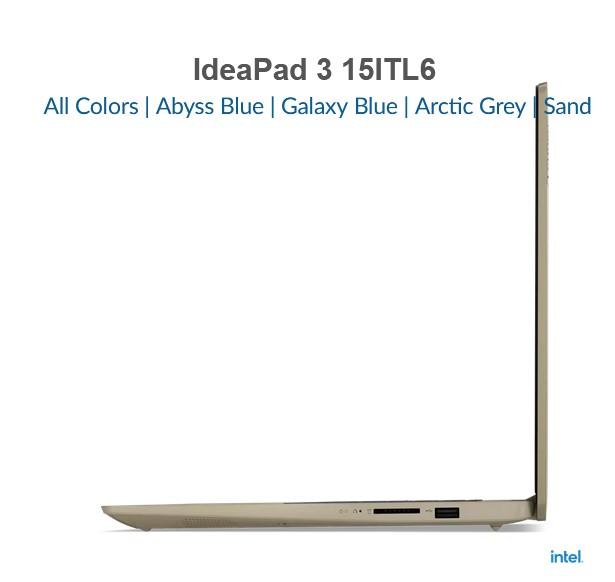 Лаптоп Lenovo IdeaPad 3 15ITL6, Intel Core i5-1155G7 2.5/4.5GHz, 15.6" (39.62cm) Full HD Anti-Glare, 12GB DDR4, 512GB SSD NVMe, Free DOS,
