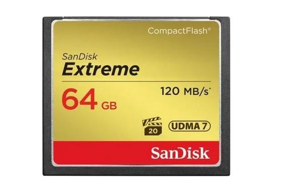 Карта памет SanDisk Extreme CF UDMA7 64GB, 120MB/s, 85MB/s