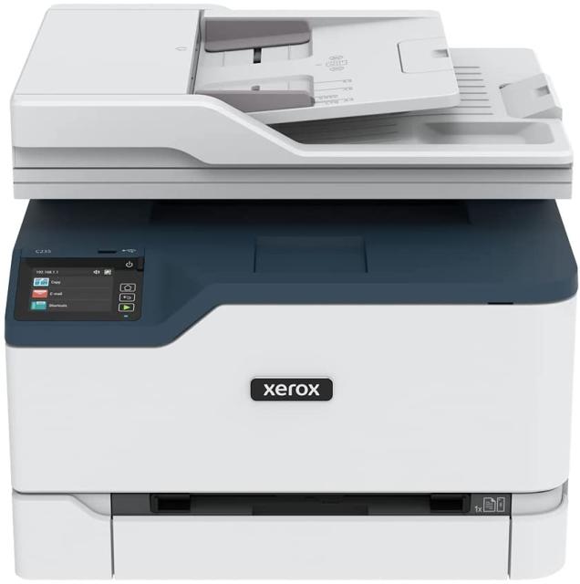 Многофункционално лазерно устройство Xerox C235, A4, цветен принтер/копир/скенер/факс, 600 x 600, 22 стр./мин, Wi-Fi, LAN, USB