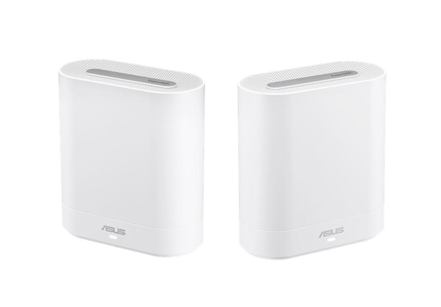 Мрежови комплект ASUS ExpertWiFi EBM68, Tri-Band WiFi6, Mesh WiFi, AX7800 574+2402+4804Mbps, Dual WAN, (2 pack)