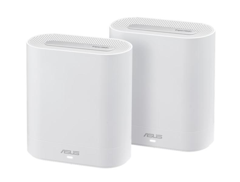 Мрежови комплект ASUS ExpertWiFi EBM68, Tri-Band WiFi6, Mesh WiFi, AX7800 574+2402+4804Mbps, Dual WAN, (2 pack)