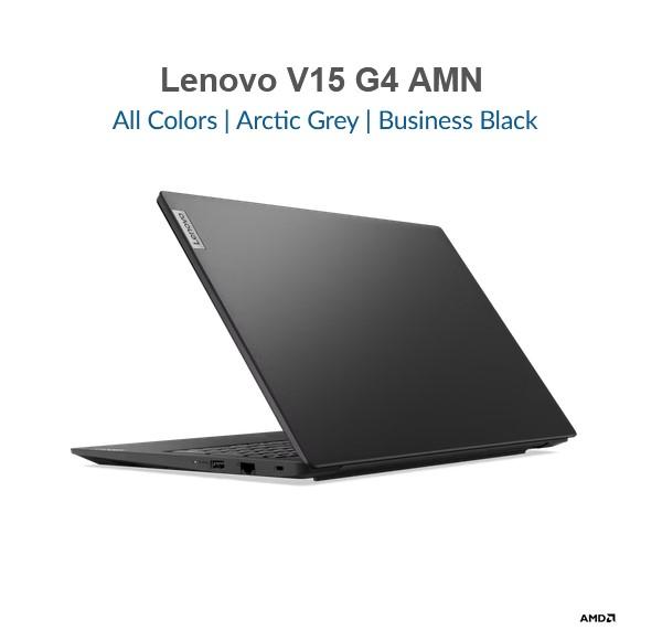 Лаптоп Lenovo V15 G4 AMN, AMD Ryzen™ 3 7320U (4C 2.4 / 4.1GHz 4MB), 15.6'' (39.62 cm) FHD TN AG, 8GB DDR5, 256GB SSD M.2, Free DOS
