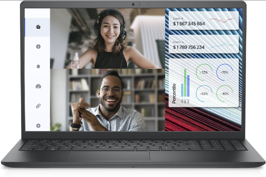 Лаптоп Dell Vostro 3520, Intel Core i5-1235U (12 MB Cache up to 4.40 GHz), 15.6" FHD (1920x1080) AG 120Hz WVA 250nits, 8GB, 1x8GB DDR4, 512GB PCIe M.2, UHD Graphics, HD Cam and Mic, 802.11ac, FPR, BG KB, Win 11 Pro, 3Y PS
