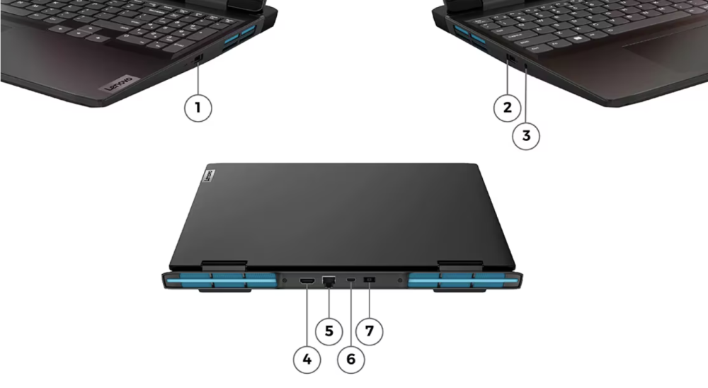 Лаптоп LENOVO IdeaPad Gaming 3 16ARH7, 16.0" (40.64 cm) WUXGA IPS 350nits Anti-glare, 165Hz, AMD Ryzen 5 6600H 6C / 12T (3.3 / 4.5GHz,163MB), NVIDIA GeForce RTX3050 Ti 4GB, 16GB DDR5, 512GB SSD M.2 NVMe, Free DOS