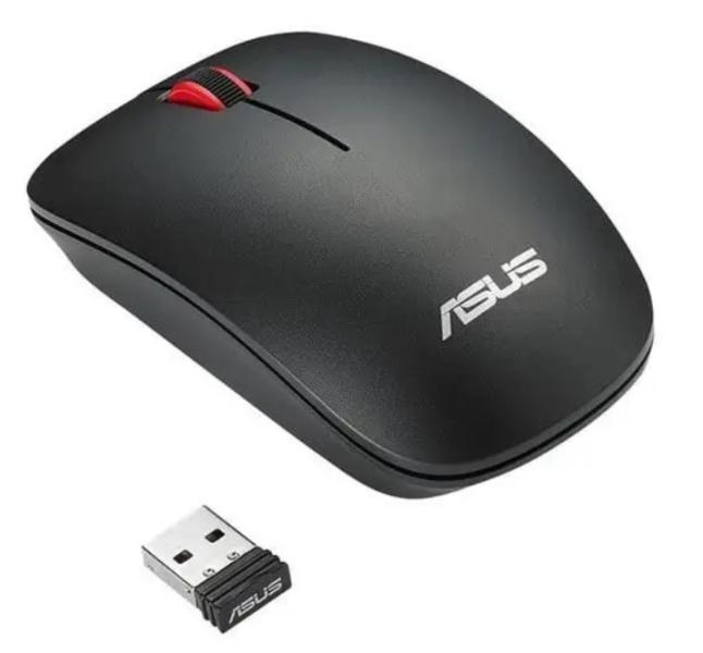 Мишка Asus WT300 Wireless, оптична (1600 DPI), 3 бутона, BLK-RED