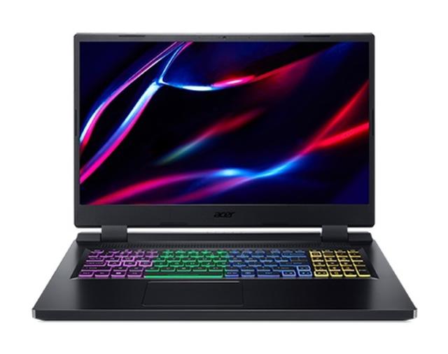 Лаптоп Acer Nitro 5, AN517-55-79WE, Core i7-12700H(3.50GHz up to 4.70GHz, 24MB), 17.3" FHD IPS, 144Hz, 8GB DDR4 3200MHz (1 slot free), 1024GB PCIe SSD, RTX 3060 6GB GDDR6, Wi-Fi 6ax, BT 5.1, HD Mic&Cam, RGB Backlit KB, No OS, Black