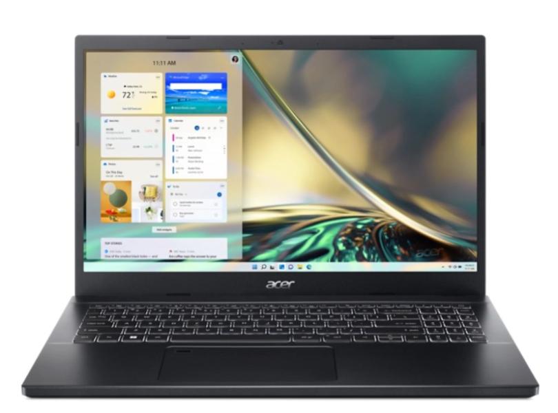 Лаптоп Acer Aspire 7 A715-76G-5436, 15.6", Full HD, Intel Core i5-12450H (2.0/4.40 GHz, 12MB cache), NVIDIA RTX 3050 4GB GDDR6, 32GB DDR4, 1TB SSD, Free DOS