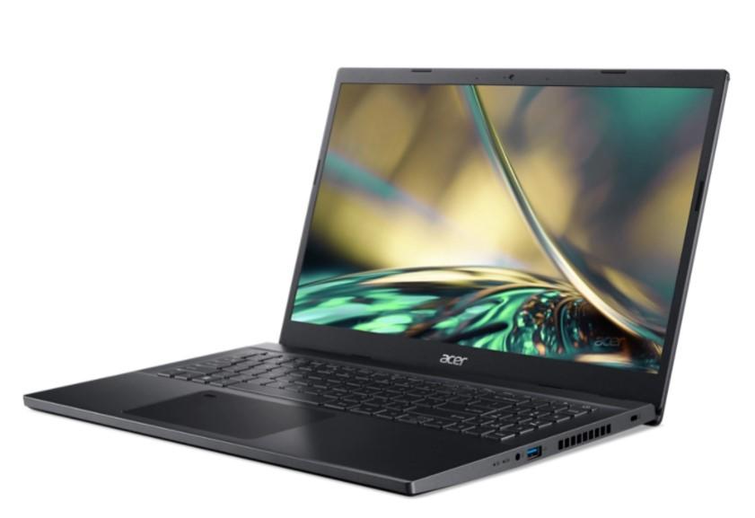 Лаптоп Acer Aspire 7 A715-76G-5436, 15.6", Full HD, Intel Core i5-12450H (2.0/4.40 GHz, 12MB cache), NVIDIA RTX 3050 4GB GDDR6, 32GB DDR4, 1TB SSD, Free DOS