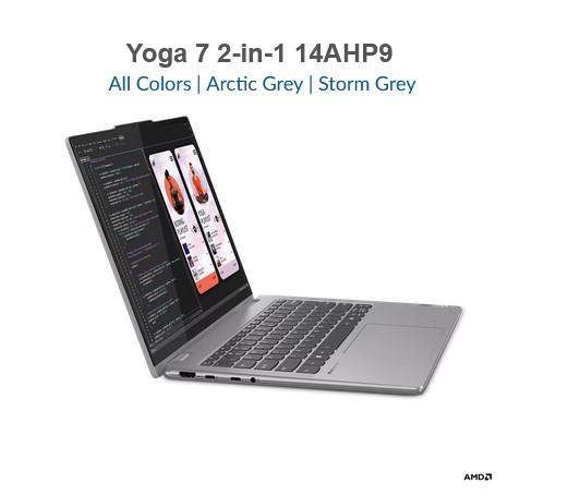 Лаптоп Lenovo Yoga 7 2-in-1 14AHP9, 14.0" (35.56 cm), Full HD+, Touch, AMD Ryzen 7 8840HS 8C (3.3/5.1GHz, 16 MB cache), AMD Radeon 780M, 16GB LPDDR5x, 1TB SSD, Windows 11 Home + Pen 