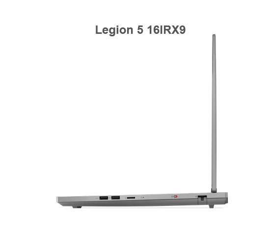 Лаптоп Lenovo Legion 5 16IRX9, 16.0" (40.64 cm), WQXGA, IPS, 240Hz, Intel Core i7-14650HX 16C (2.2/5.2GHz, 30M), NVIDIA RTX 4070 8GB GDDR6 DLSS 3, 32GB DDR5, 1TB SSD, Free DOS 