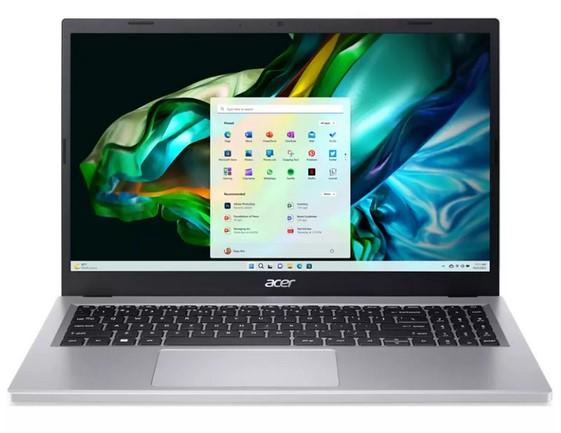Лаптоп Acer Aspire 3 A315-24P-R2AS, AMD Ryzen 5 7520U 4C (2.8/4.3GHz, 4MB Cache), 15.6" (39.62cm) Full HD IPS Anti-Glare, 16GB LPDDR5, 512GB SSD NVMe, 2x USB 3.2 Gen 1, Windows 11 Home