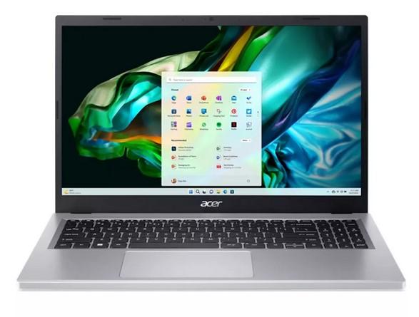 Лаптоп Acer Aspire 3 A315-24P-R2X9, AMD Ryzen 3 7320U 4C (2.4/4.1GHz, 4MB cache), 15.6" (39.62cm) Full HD IPS Anti-Glare, 8GB LPDDR5, 512GB SSD NVMe, 2x USB 3.2 Gen 1, Free DOS