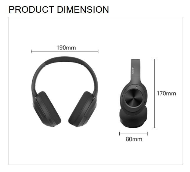 Слушалки А4tech BH220, Bluetooth v.5.3, Черни