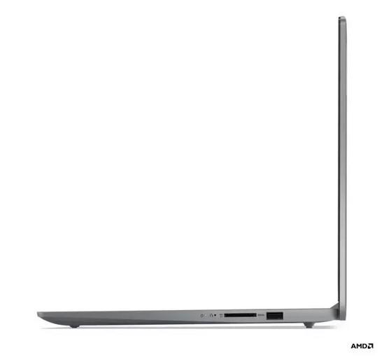 Лаптоп Lenovo IdeaPad Slim 3 15ABR8, AMD Ryzen 3 7330U 4C (2.3/4.3GHz, 8MB Cache), 15.6" (39.62cm) Full HD Anti-Glare, 8GB DDR4, 512GB SSD NVMe, Free DOS