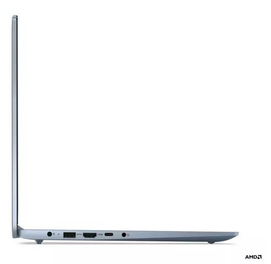 Лаптоп Lenovo IdeaPad Slim 3 15ABR8, AMD Ryzen 3 7330U 4C (2.3/4.3GHz, 8MB Cache), 15.6" (39.62cm) Full HD Anti-Glare, 8GB DDR4, 512GB SSD NVMe, 2x USB 3.2 Gen 1, Free DOS
