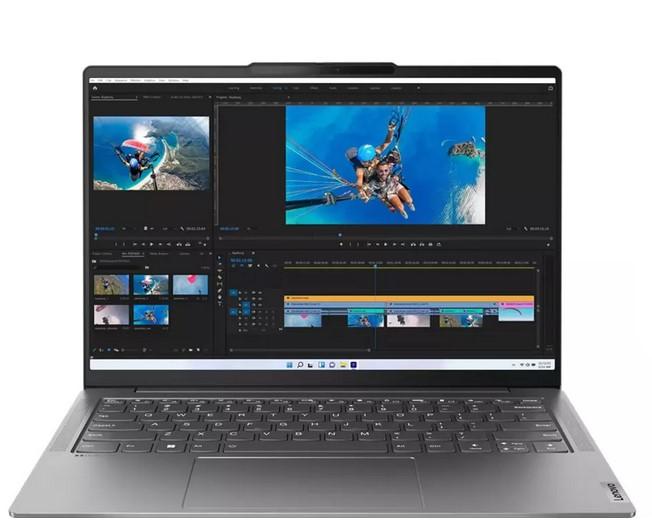 Лаптоп Lenovo Yoga Slim 6 14IAP8, Intel Core i5-1240P 12C (1.7/4.4GHz, 12MB Cache), 14" (35.56cm) WUXGA Anti-Glare, 16GB LPDDR5, 1TB SSD NVMe, 2x Thunderbolt 4, Free DOS