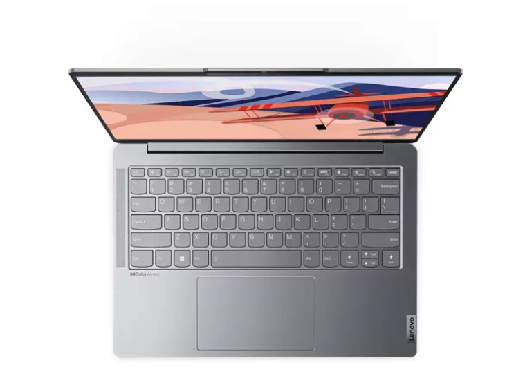 Лаптоп Lenovo Yoga Slim 6 14IRP8, Intel Core i5-1340P 12C (1.9/4.6GHz, 12MB Cache), 14" (35.56 cm) WUXGA OLED 400nits Glossy Dolby Vision, Eyesafe Display, 16GB LPDDR5, 1TB SSD, Windows 11 Home