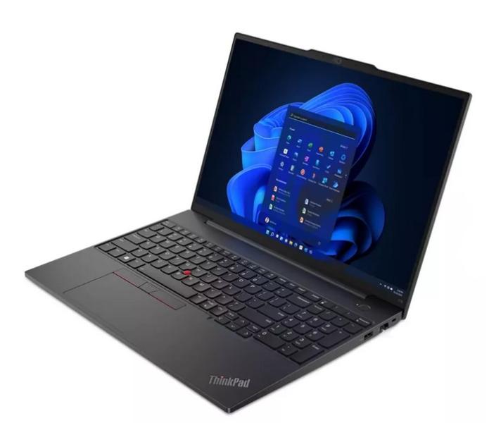 Лаптоп Lenovo ThinkPad E16 Gen 1, AMD Ryzen 5 7530U 6C (2.0/4.5GHz, 16MB Cache), 16" (40.64cm) WUXGA Anti-Glare, 16GB DDR4, 512GB SSD NVMe, 2x USB 3.2 Gen 1, 1x USB-C, Free DOS