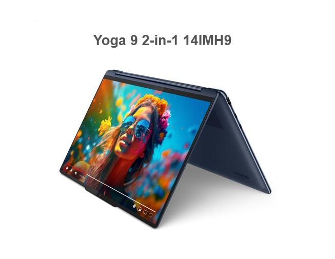 Лаптоп Lenovo Yoga 9 2-in-1 14IMH9, Intel Core Ultra 7 155H (1.4/4.8GHz, 12 Cache), 14.0", (2880 x 1800) OLED, Touchscreen, Intel Arc 8 Core, 16GB LPDDR5x, 1TB M.2 NVMe SSD, Windows 11 Home