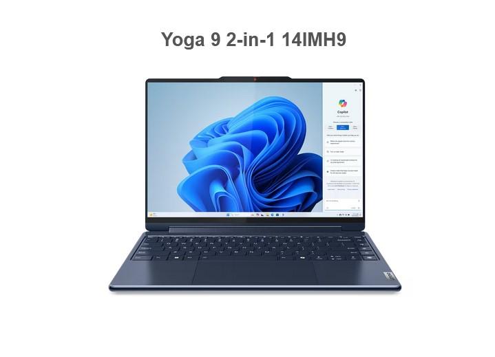 Лаптоп Lenovo Yoga 9 2-in-1 14IMH9, Intel Core Ultra 7 155H (1.4/4.8GHz, 12 Cache), 14.0", (2880 x 1800) OLED, Touchscreen, Intel Arc 8 Core, 16GB LPDDR5x, 1TB M.2 NVMe SSD, Windows 11 Home