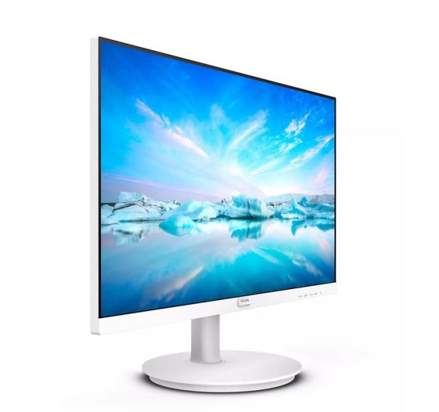Монитор Philips 241V8AW, 23.8" (60.45cm) IPS панел, 75Hz, Full HD, 4ms, 250cd/m2, Speakers 2 W x 2, HDMI, VGA