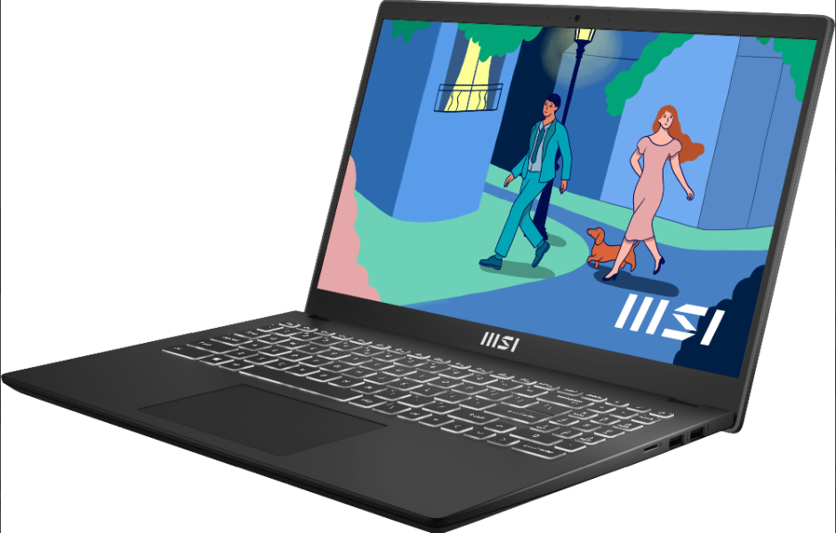 Лаптоп MSI Modern 15 B12MO, 15.6", Full HD, Intel Core i7-1255U (1.7/4.7GHz, 12 MB cache), Intel Iris Xe Graphics, 16GB DDR4, 512GB SSD, Free DOS