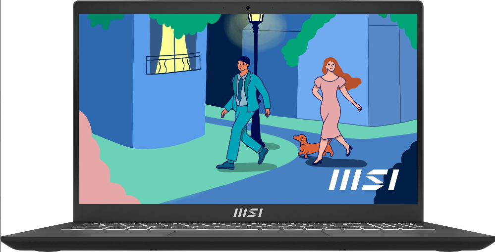 Лаптоп MSI Modern 15 B12MO, 15.6", Full HD, Intel Core i7-1255U (1.7/4.7GHz, 12 MB cache), Intel Iris Xe Graphics, 16GB DDR4, 512GB SSD, Free DOS
