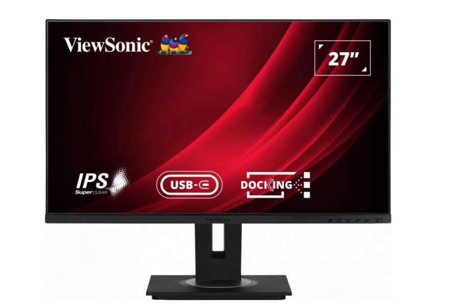 Монитор ViewSonic VG2756-4K, 27" (68.58 cm) IPS панел, 4K UHD, 5 ms, 350 cd/m2, DisplayPort, 2x HDMI, USB-C, USB, LAN