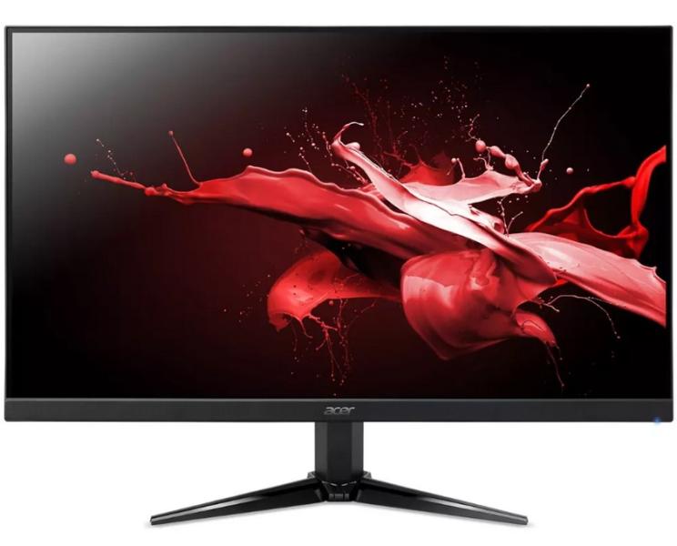 Монитор Acer Nitro QG241YM3bmiipx, 23.8" IPS, Anti-Glare, LED, ZeroFrame, FreeSync, 180Hz,1ms(VRB), 100M:1, 250nits, FHD (1920x1080), sRGB99%, DP, 2xHDMI, Audio out, Speaker 2Wx2, BlueLightShield Pro, Tilt, Black