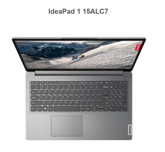 Лаптоп Lenovo IdeaPad 1 15ALC7, 15.6'' (39.62 cm) Full HD, AMD Ryzen 7 5700U 8C (1.8/4.3GHz, 8MB), AMD Radeon RX Vega 8, 16GB DDR4, 512GB SSD, Free DOS