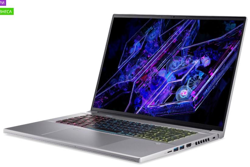 Лаптоп ACER Predator Triton Neo PTN16-51-93CL, Intel Ultra 9 185H (2.3/5.1 GHz, 24 MB Cache), 16.0" (40.64 cm) WQXGA, 165Hz, NVIDIA GeForce RTX 4070 8GB GDDR6, 32GB DDR5, 1TB SSD, Windows 11 Home 