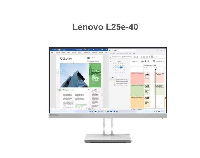 Монитор LENOVO L25e-40, 24.5" (62.23 cm), FHD VA 250cd/m2, 4ms, 75Hz, VGA, HDMI