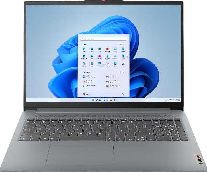 Лаптоп Lenovo IdeaPad Slim 3 15IAH8, 15.6", Full HD, Intel Core i5-12450H (2.0/4.4GHz, 12MB), Intel UHD Graphics Xe G4 48EUs, 16GB DDR5, 512GB, Free DOS
