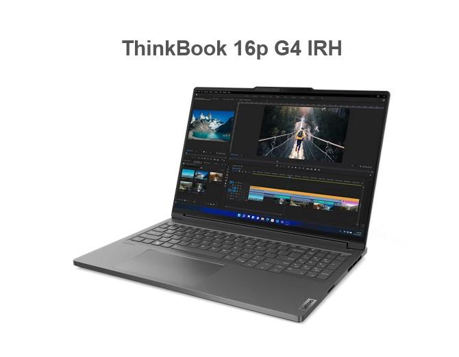 Лаптоп Lenovo ThinkBook 16p G4 IRH, Intel Core i7-13700H 14C (1.80 / 5.00 GHz, 24 MB cache), 16.0" (40.64 cm) 3.2K AG, NVIDIA GeForce 4060 8GB, 32GB (2x16GB) DDR5, 1TB SSD M.2, Wi-Fi 6E + BT, Free DOS