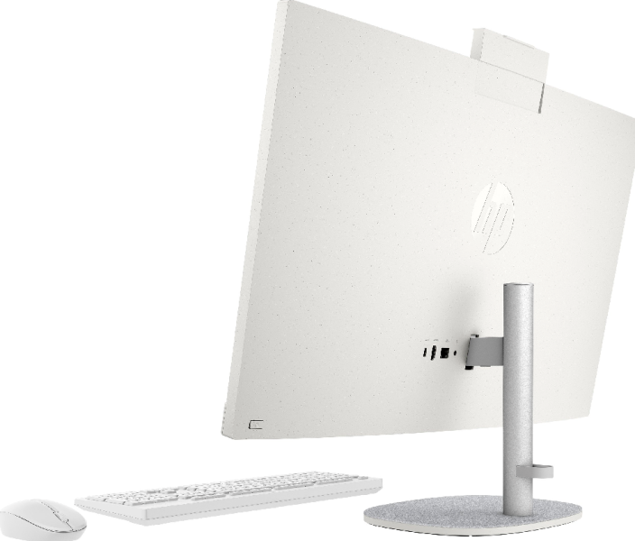 Компютър HP  All-in-One Desktop 24-cr1000nu, Intel Core Ultra 7 155U 12C (1.7/4.8GHz, 24MB Cache), 23.8" (60.45cm) Full HD IPS Touchscreen Anti-Glare, 8GB DDR5, 512GB SSD NVMe,- HDMI,  1x USB 3.2 Gen 1 Type-C, Free DOS