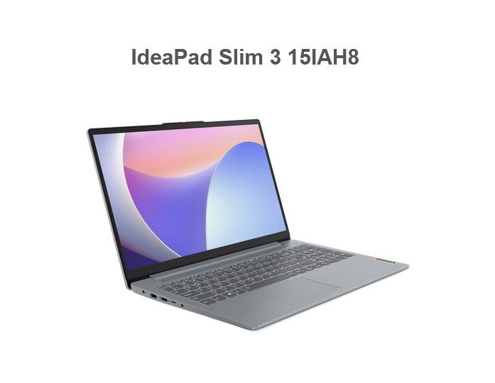 Лаптоп Lenovo IdeaPad Slim 3 15IAH8, 15.6'' (39.62 cm), Full HD, Intel Core i5-12450H 8C (2.0/4.4GHz, 12MB), Intel UHD Graphics Xe G4 48EUs, 16GB DDR5, 1TB SSD, Free DOS