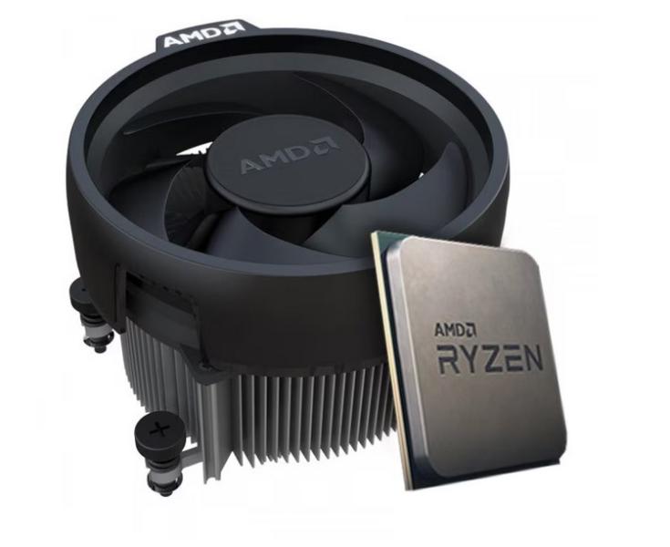 Процесор AMD Ryzen 5 5500 6C/12T (3.6GHz / 4.2GHz Boost, 19MB Cache, 65W, AM4), MPK с охлаждане