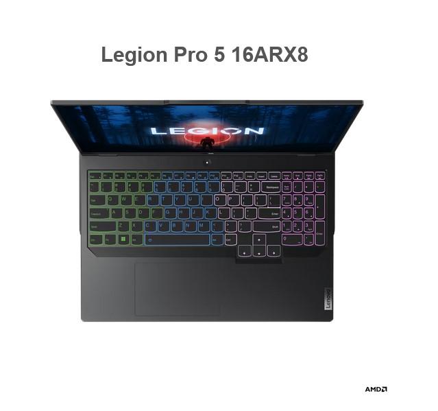 Лаптоп Lenovo Legion Pro 5 16ARX8, 16.0" (40.64 cm), WQXGA, WQXGA 500N 240Hz HDR, AMD Ryzen 7 7745HX (3.6/5.1GHz, 32M), NVIDIA RTX 4060 8GB GDDR6 DLSS 3, 32GB DDR5, 1TB SSD, Free DOS